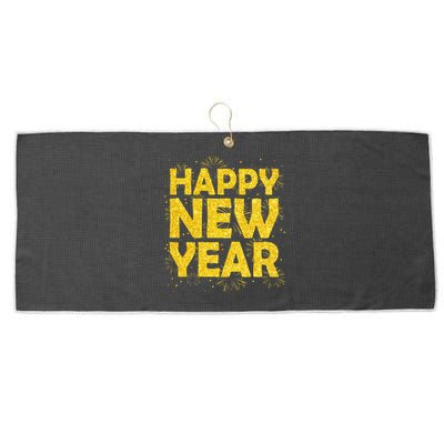 Happy New Year NYE Party 2024 Funny New Years Eve Confetti  Large Microfiber Waffle Golf Towel