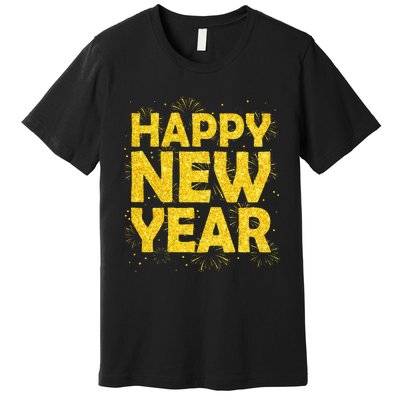 Happy New Year NYE Party 2024 Funny New Years Eve Confetti  Premium T-Shirt