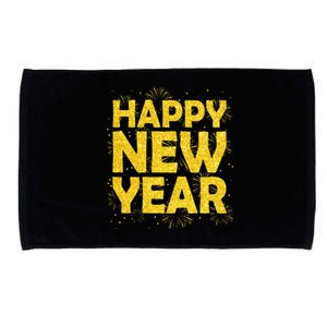 Happy New Year NYE Party 2024 Funny New Years Eve Confetti  Microfiber Hand Towel