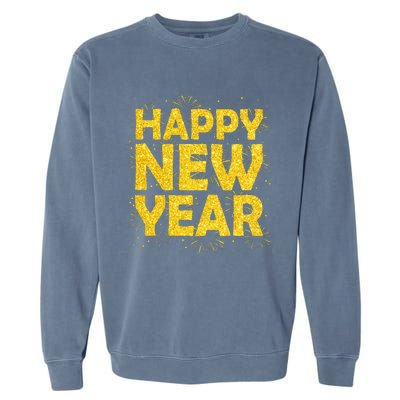 Happy New Year NYE Party 2024 Funny New Years Eve Confetti  Garment-Dyed Sweatshirt