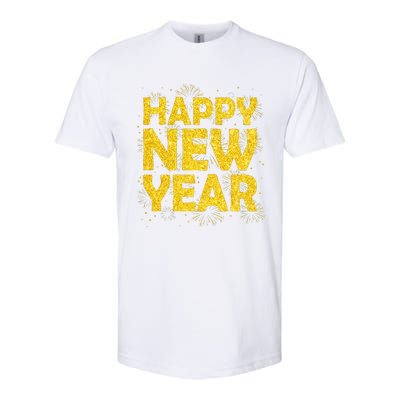 Happy New Year NYE Party 2024 Funny New Years Eve Confetti  Softstyle CVC T-Shirt