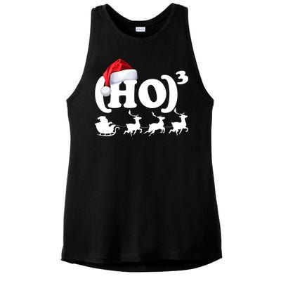 Ho Cubed Funny Christmas For Math Teachers Ladies PosiCharge Tri-Blend Wicking Tank