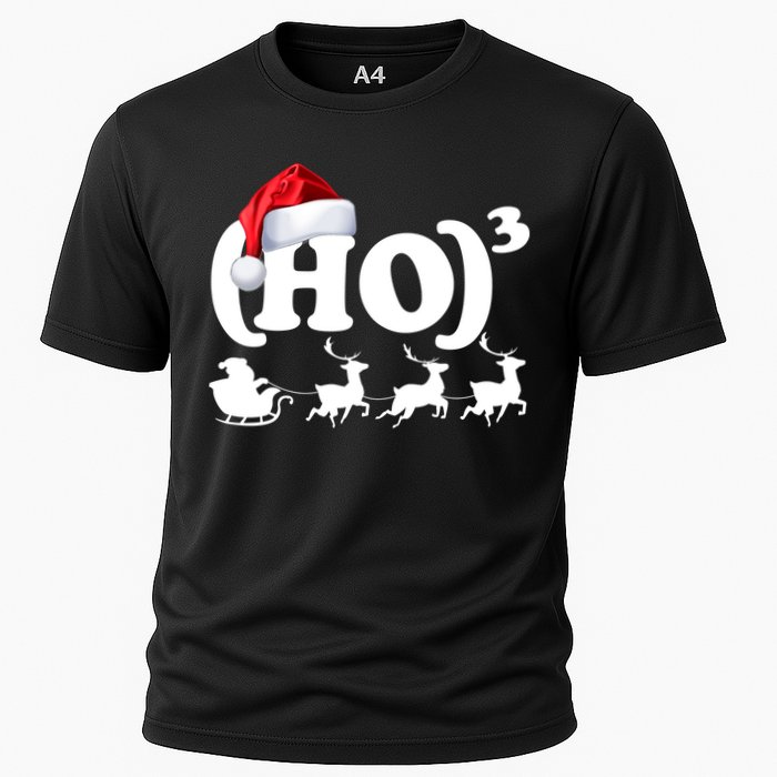 Ho Cubed Funny Christmas For Math Teachers Cooling Performance Crew T-Shirt
