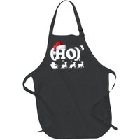 Ho Cubed Funny Christmas For Math Teachers Full-Length Apron With Pockets