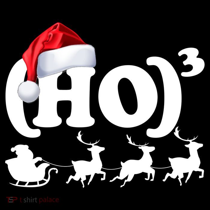 Ho Cubed Funny Christmas For Math Teachers Sustainable Bucket Hat