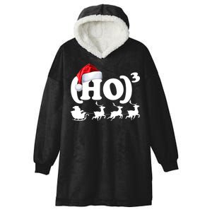 Ho Cubed Funny Christmas For Math Teachers Hooded Wearable Blanket