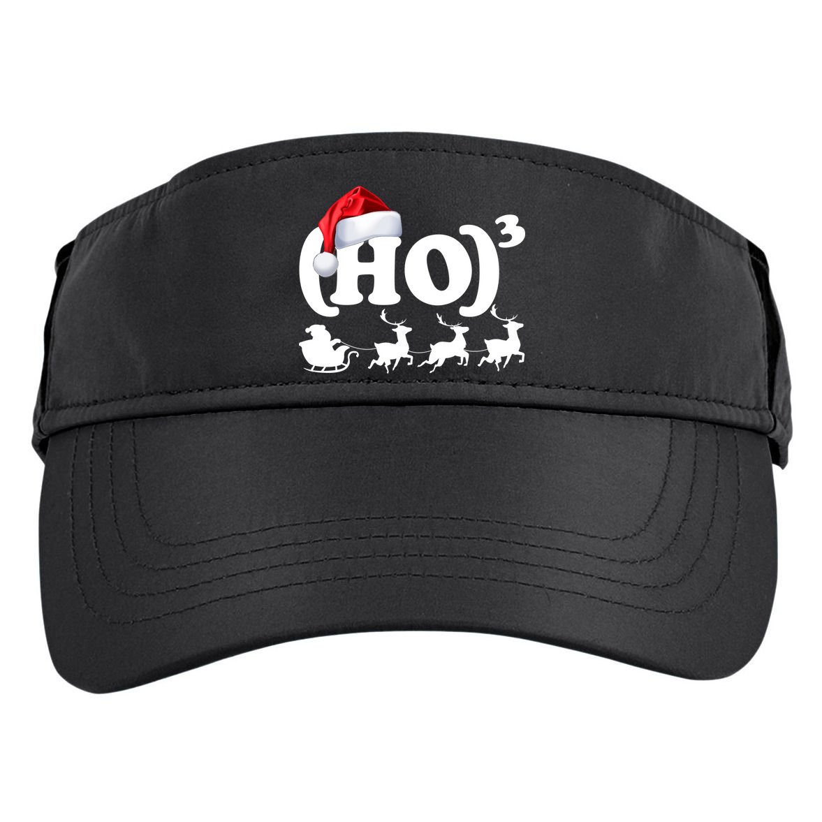 Ho Cubed Funny Christmas For Math Teachers Adult Drive Performance Visor