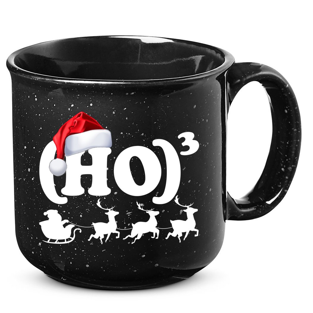 Ho Cubed Funny Christmas For Math Teachers 15oz Campfire Ceramic Mug