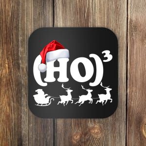 Ho Cubed Funny Christmas For Math Teachers Coaster