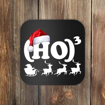 Ho Cubed Funny Christmas For Math Teachers Coaster