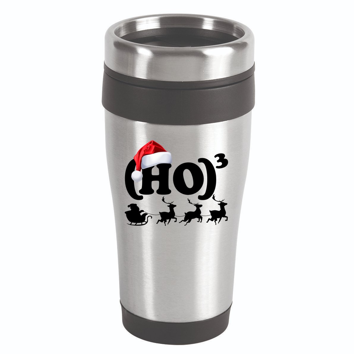 Ho Cubed Funny Christmas For Math Teachers 16oz Travel Tumbler