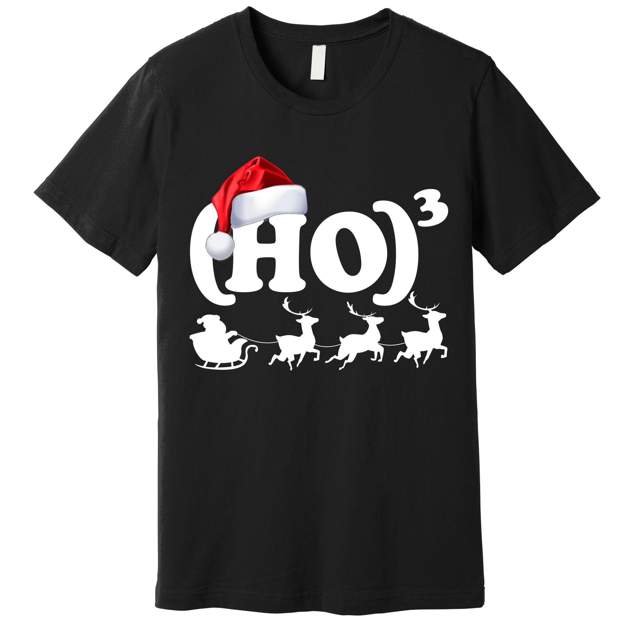 Ho Cubed Funny Christmas For Math Teachers Premium T-Shirt