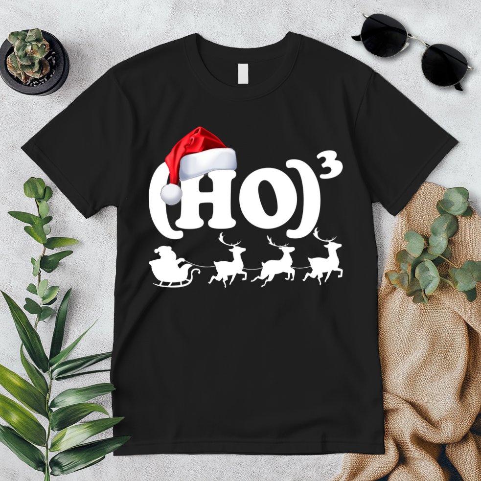Ho Cubed Funny Christmas For Math Teachers Premium T-Shirt