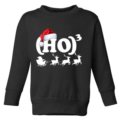 Ho Cubed Funny Christmas For Math Teachers Toddler Sweatshirt