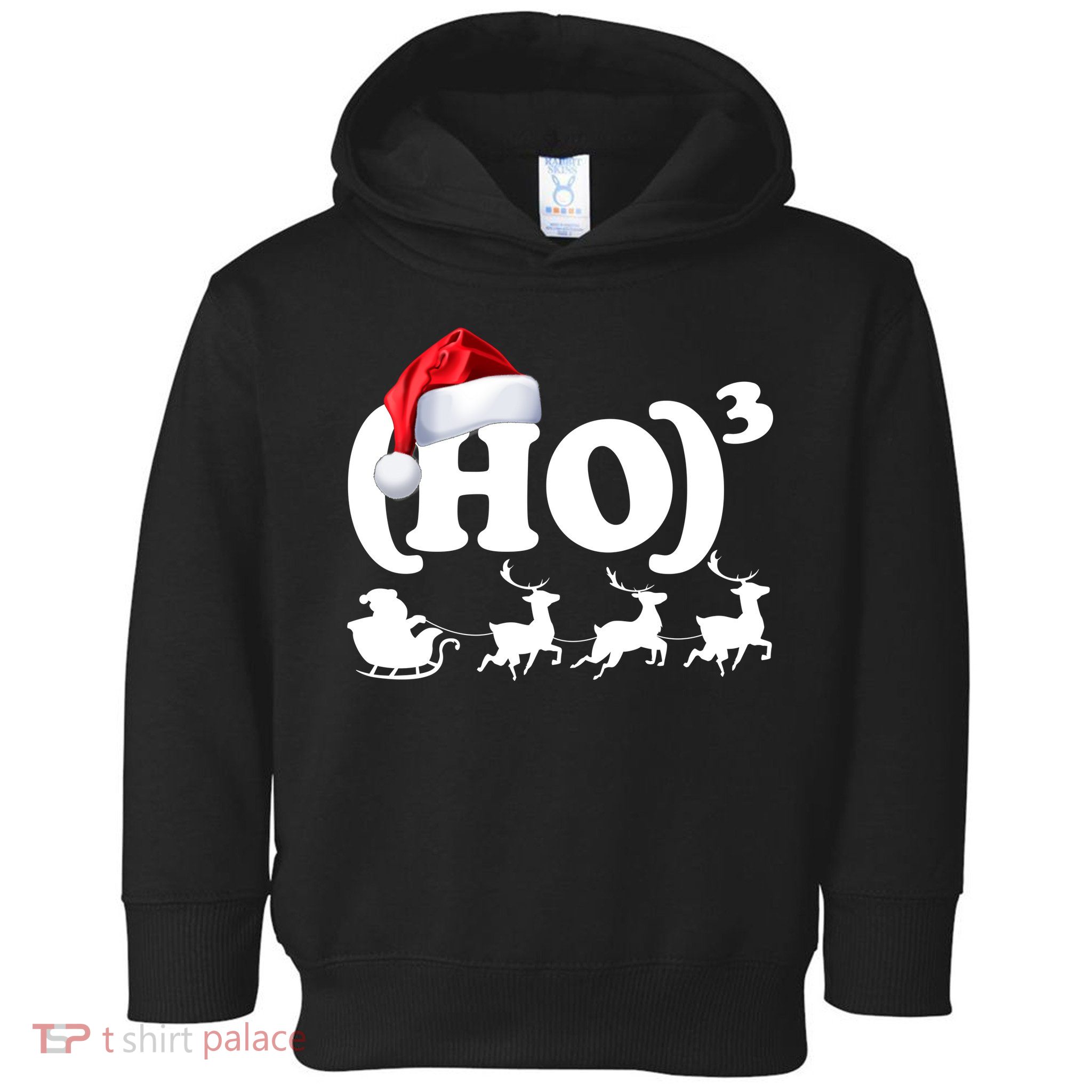 Ho Cubed Funny Christmas For Math Teachers Toddler Hoodie