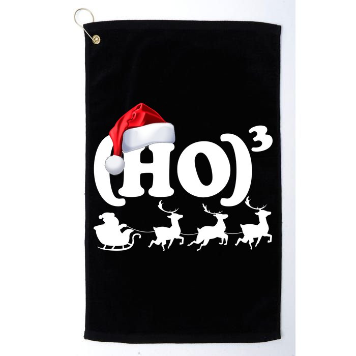 Ho Cubed Funny Christmas For Math Teachers Golf Towel