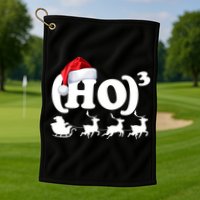 Ho Cubed Funny Christmas For Math Teachers Golf Towel