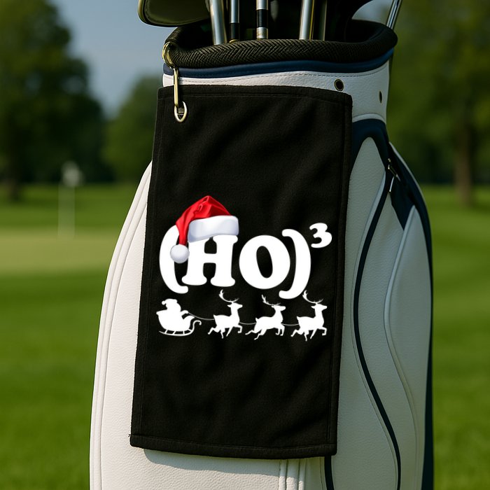 Ho Cubed Funny Christmas For Math Teachers Golf Towel