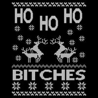 Ho Ho Ho Bitches X-Mas Ugly Christmas City Backpack