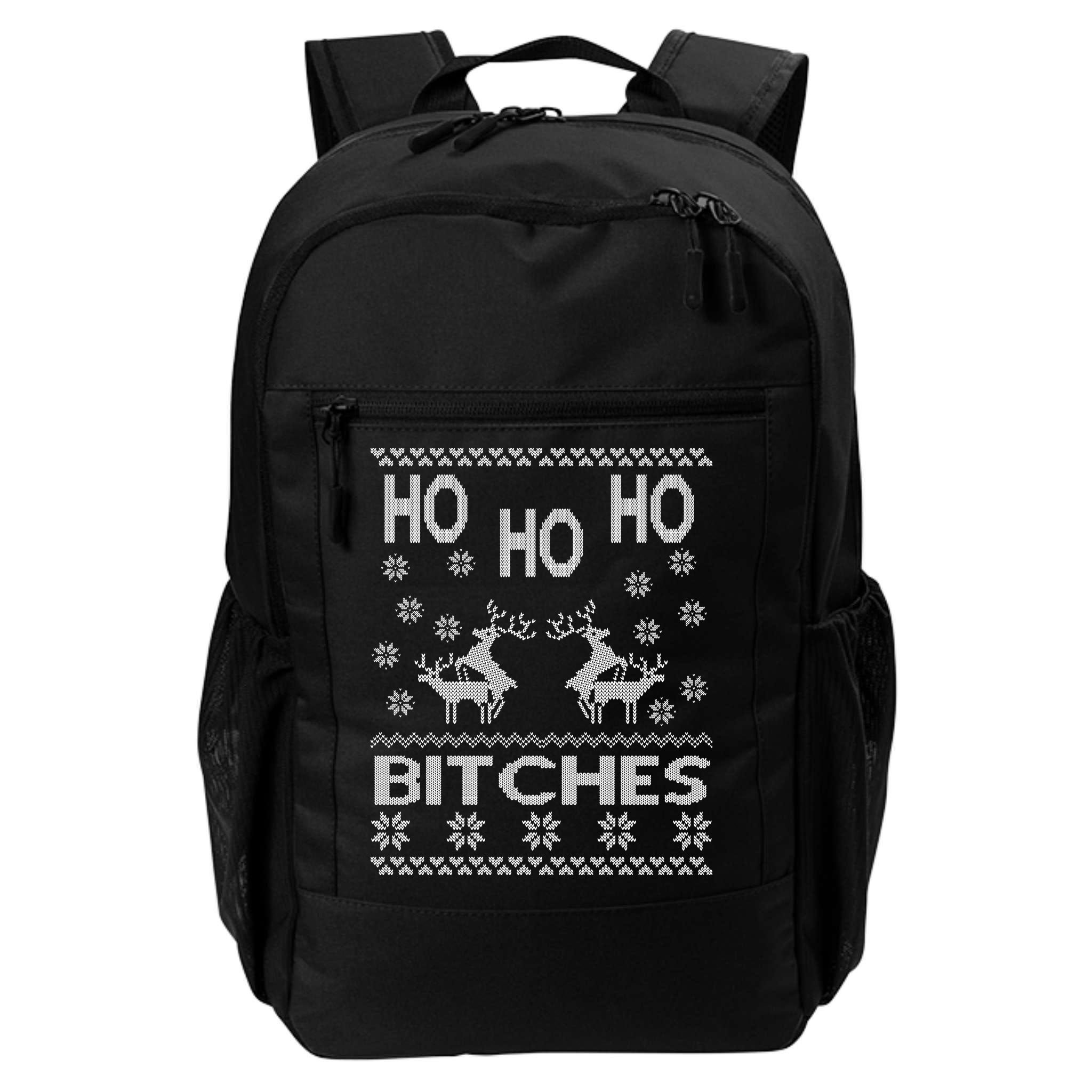 Ho Ho Ho Bitches X-Mas Ugly Christmas Backpack