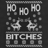 Ho Ho Ho Bitches X-Mas Ugly Christmas 11oz C Handle Ceramic Mug