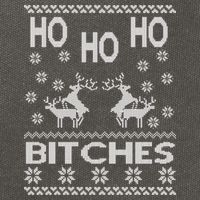 Ho Ho Ho Bitches X-Mas Ugly Christmas Cotton Canvas Backpack