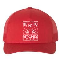 Ho Ho Ho Bitches X-Mas Ugly Christmas Yupoong Adult 5-Panel Trucker Hat