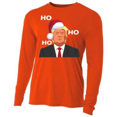 Ho Ho Ho Donald Trump Cooling Performance Long Sleeve Crew