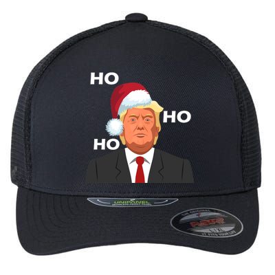 Ho Ho Ho Donald Trump Flexfit Unipanel Trucker Cap