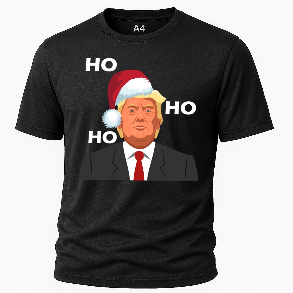 Ho Ho Ho Donald Trump Cooling Performance Crew T-Shirt