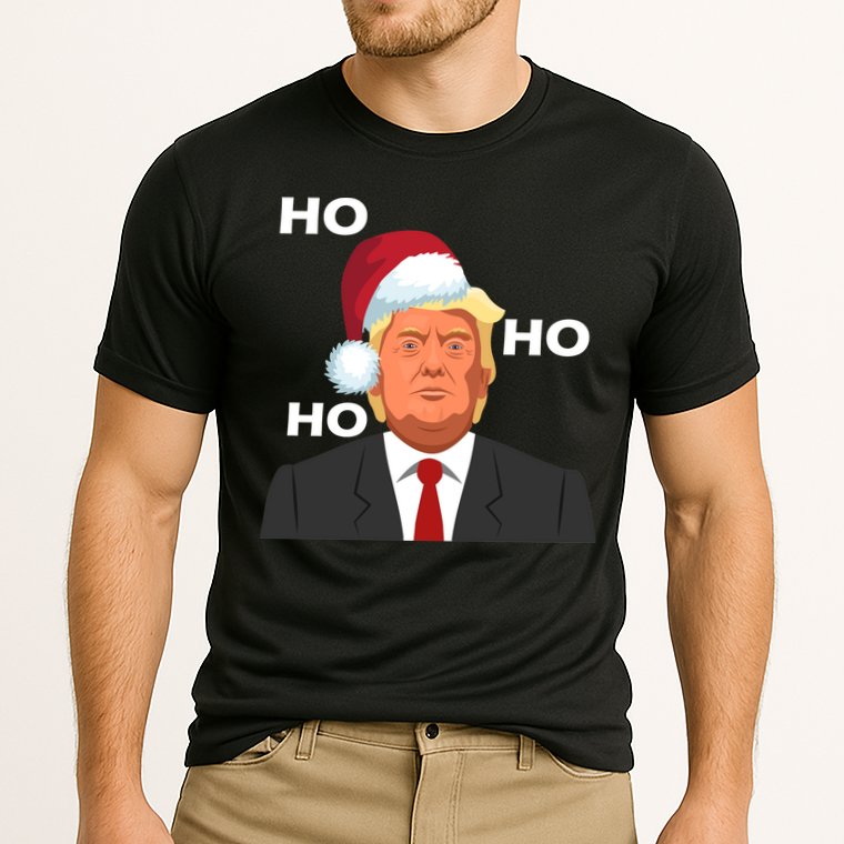 Ho Ho Ho Donald Trump Cooling Performance Crew T-Shirt
