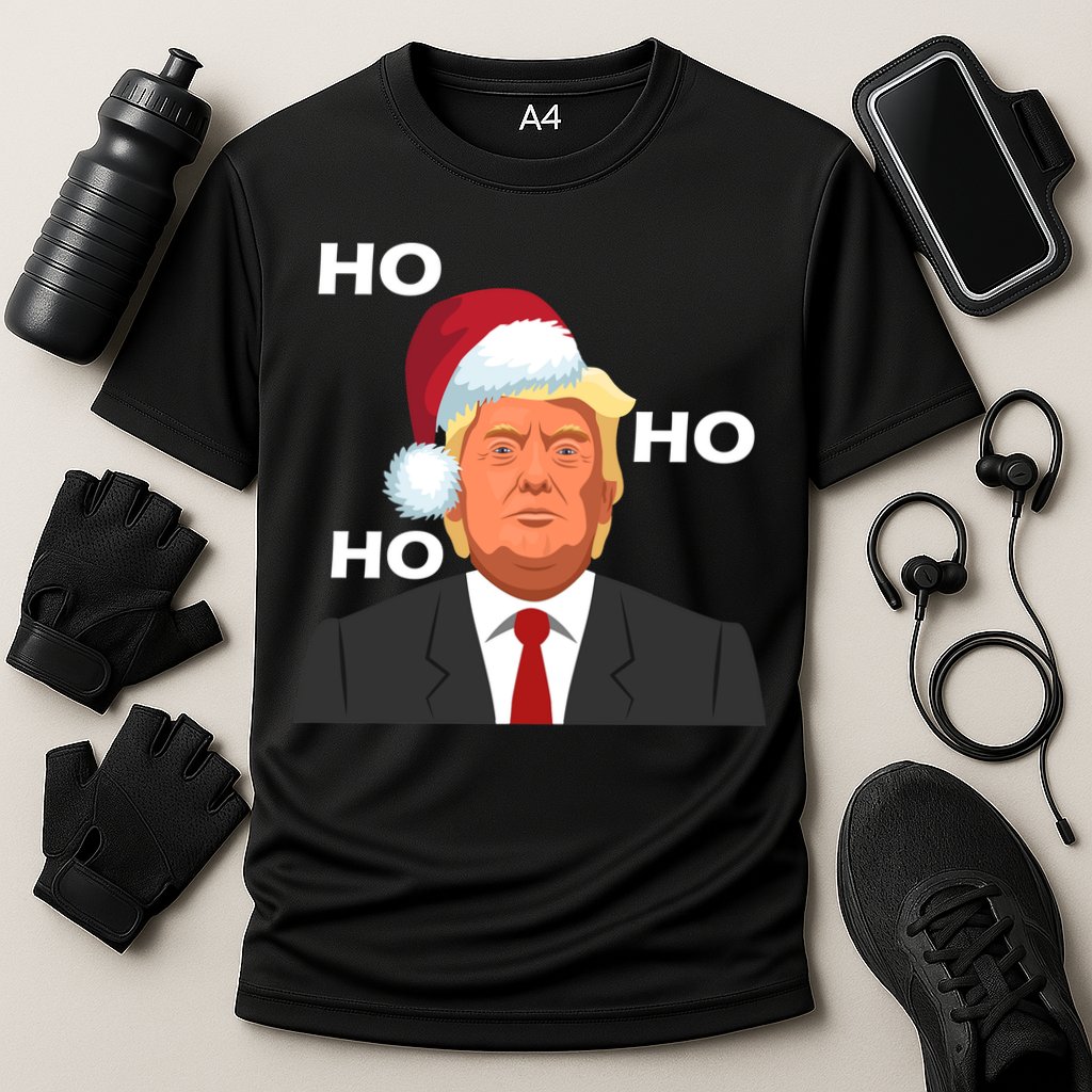 Ho Ho Ho Donald Trump Cooling Performance Crew T-Shirt