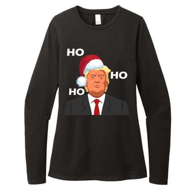 Ho Ho Ho Donald Trump Womens CVC Long Sleeve Shirt