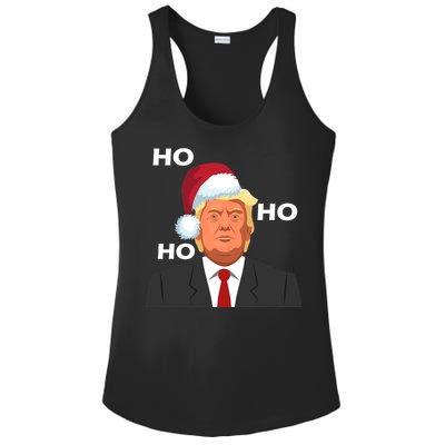 Ho Ho Ho Donald Trump Ladies PosiCharge Competitor Racerback Tank