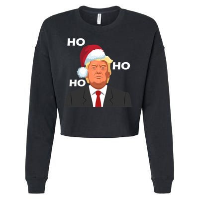 Ho Ho Ho Donald Trump Cropped Pullover Crew