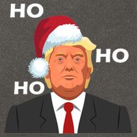 Ho Ho Ho Donald Trump Cotton Canvas Backpack