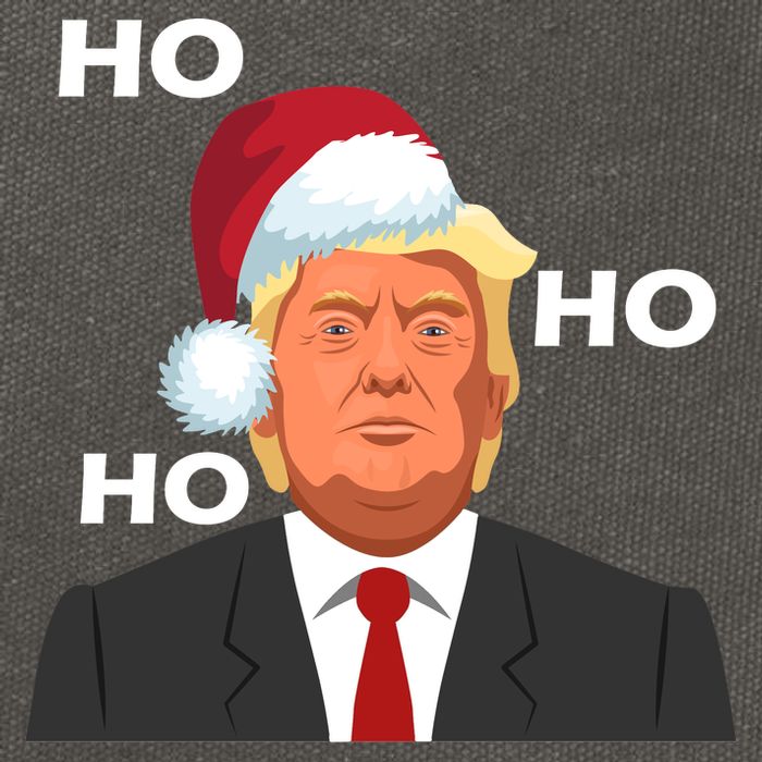 Ho Ho Ho Donald Trump Cotton Canvas Backpack