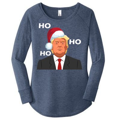 Ho Ho Ho Donald Trump Women's Perfect Tri Tunic Long Sleeve Shirt