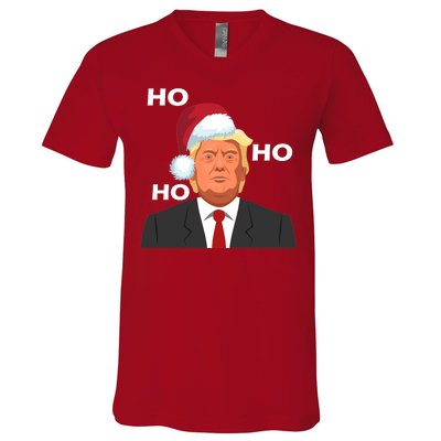 Ho Ho Ho Donald Trump V-Neck T-Shirt