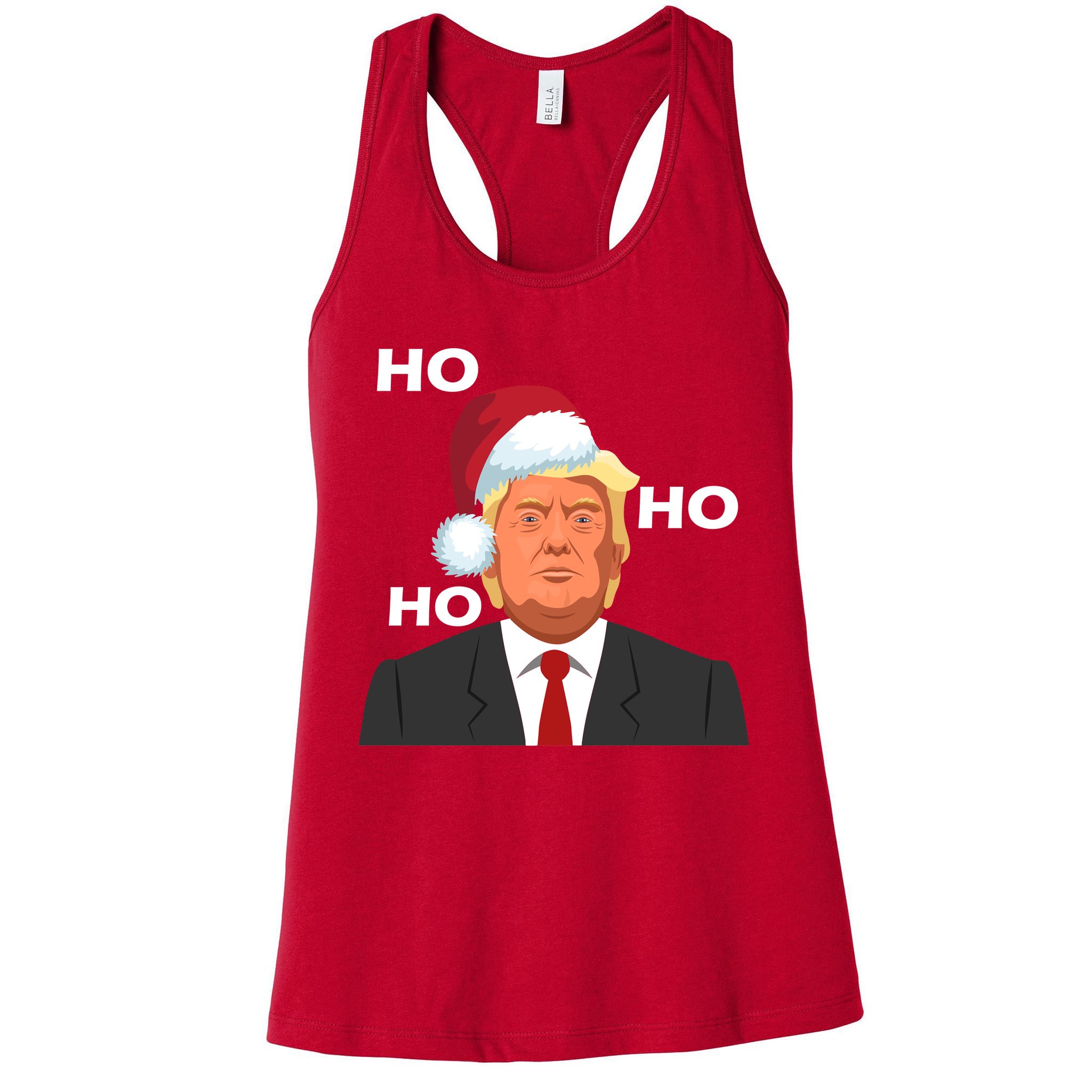 Ho Ho Ho Donald Trump Womens Tank Top