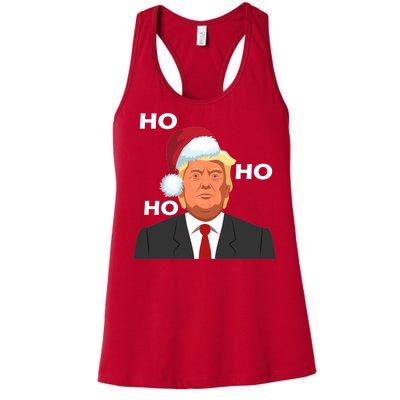 Ho Ho Ho Donald Trump Women's Racerback Tank