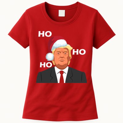 Ho Ho Ho Donald Trump Womens T-Shirt