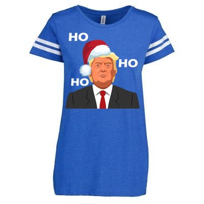 Ho Ho Ho Donald Trump Enza Ladies Jersey Football T-Shirt