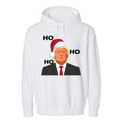 Ho Ho Ho Donald Trump Garment-Dyed Fleece Hoodie