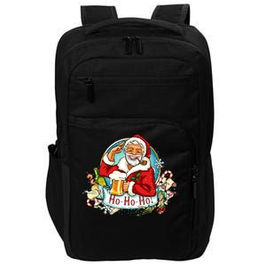 Ho-Ho-Ho Drinking Smoking Santa Claus Christmas Impact Tech Backpack