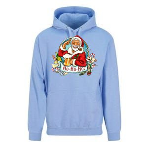 Ho-Ho-Ho Drinking Smoking Santa Claus Christmas Unisex Surf Hoodie