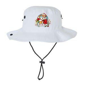 Ho-Ho-Ho Drinking Smoking Santa Claus Christmas Legacy Cool Fit Booney Bucket Hat