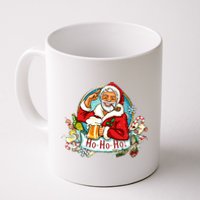 Ho-Ho-Ho Drinking Smoking Santa Claus Christmas Coffee Mug