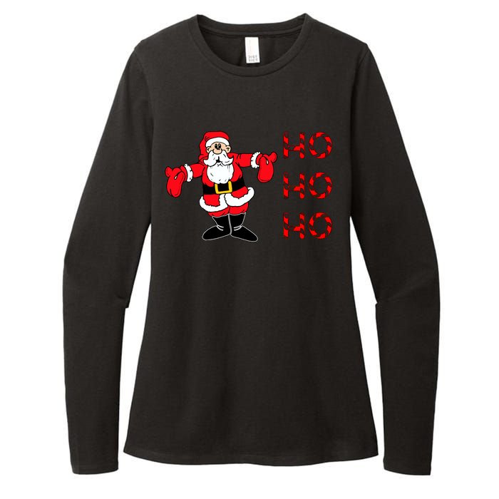 Ho Ho Ho Santa Womens CVC Long Sleeve Shirt