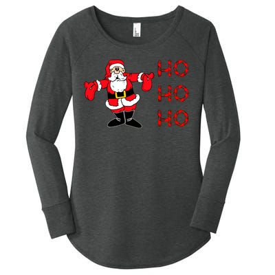 Ho Ho Ho Santa Women's Perfect Tri Tunic Long Sleeve Shirt